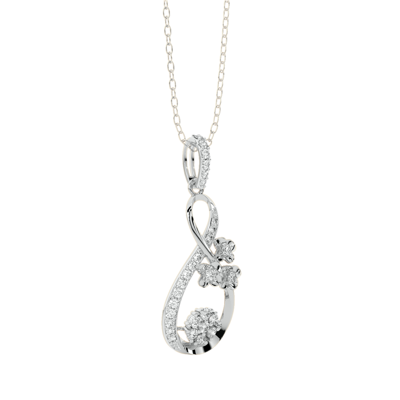 Beckett Round Diamond Pendant